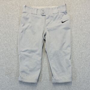 Nike Team Youth Softball Pants Gray Knicker Style Size Small (S)